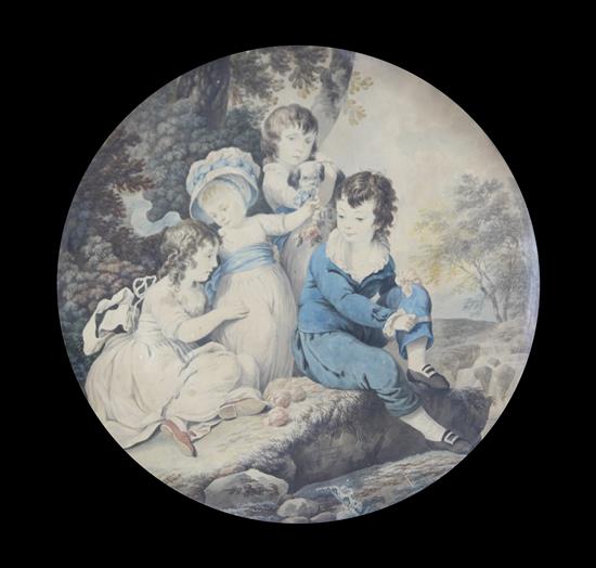 John James Barralet (1747-1815) Children on a rock